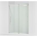 KOHLER Bright Polished Silver 81-5/8 x 59-5/8 in. Frameless Sliding 17 in. Shower Door 