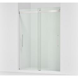 81-5/8 x 59-5/8 in. Frameless Sliding 17 in. Shower Door in Bright Polished Silver