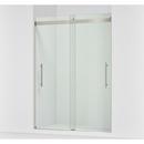 KOHLER Anodized Brushed Nickel 81-5/8 x 59-5/8 in. Frameless Sliding 17 in. Shower Door 