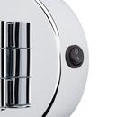 Double-Sided Wall Mount Lighted Makeup Mirror in  Chrome 