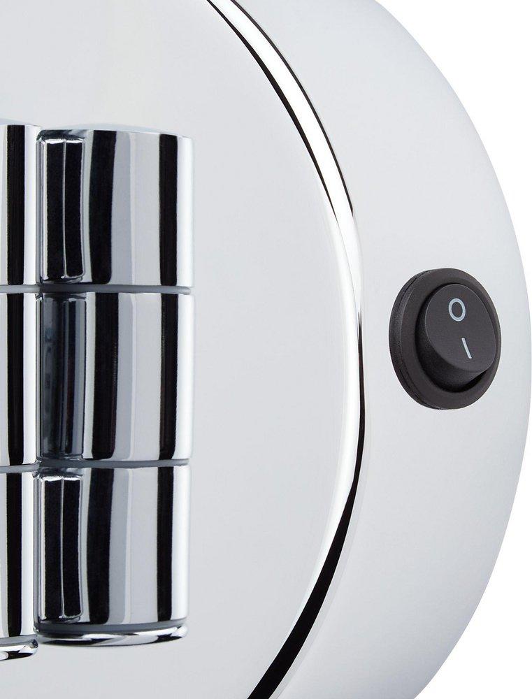 Double-Sided Wall Mount Lighted Makeup Mirror in  Chrome 