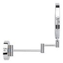 Double-Sided Wall Mount Lighted Makeup Mirror in  Chrome 