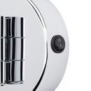 Double-Sided Wall Mount Lighted Makeup Mirror in  Chrome 