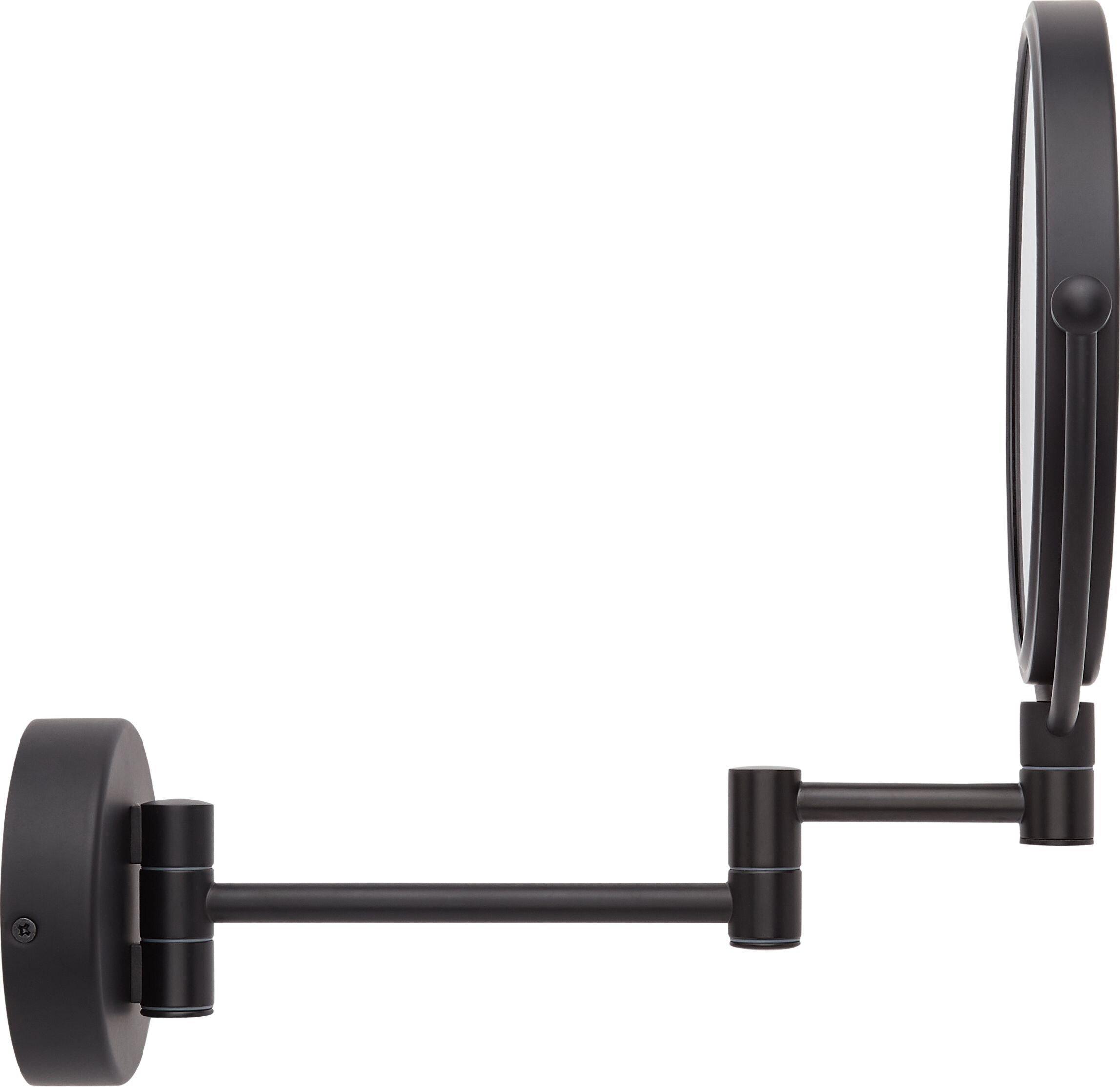 Double-Sided Wall Mount Lighted Makeup Mirror in  Chrome 