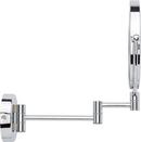 Double-Sided Wall Mount Lighted Makeup Mirror in  Chrome 