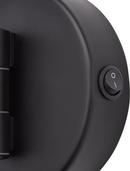 Double-Sided Wall Mount Lighted Makeup Mirror in  Satin Black 