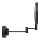 Double-Sided Wall Mount Lighted Makeup Mirror in  Satin Black 