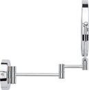 MAGNIFYING DOUBLE-SIDED WALL-MOUNT MAKEUP MIRROR - CHROME 