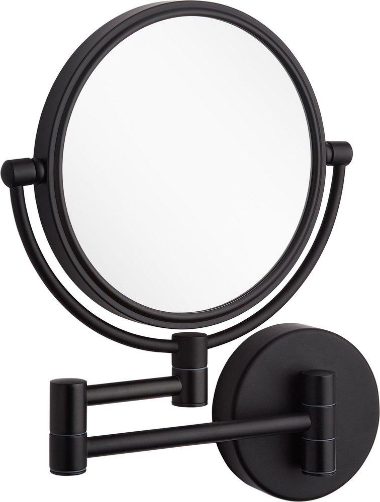 Double-Sided Wall Mount Lighted Makeup Mirror in  Chrome 