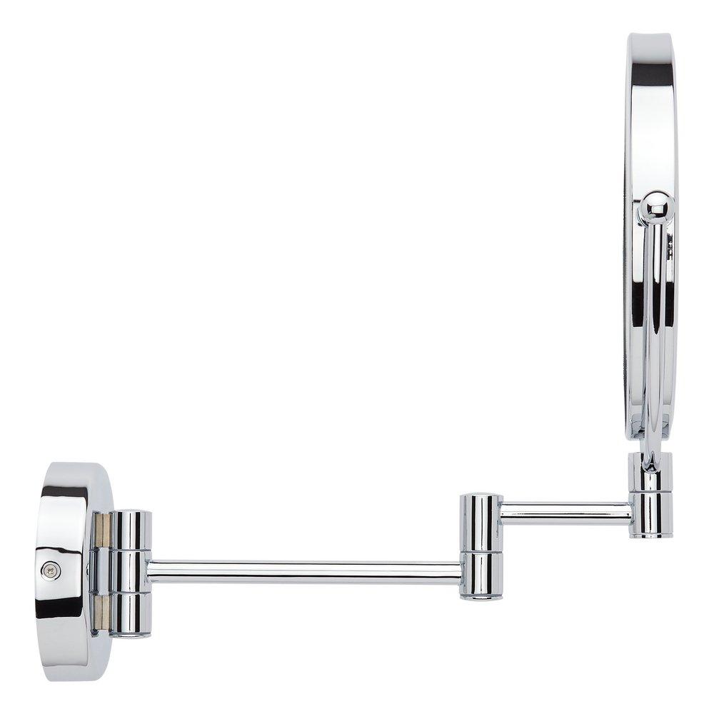 Double-Sided Wall Mount Lighted Makeup Mirror in  Chrome 