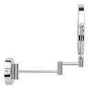 Double-Sided Wall Mount Lighted Makeup Mirror in  Chrome 