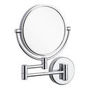 MAGNIFYING DOUBLE-SIDED WALL-MOUNT MAKEUP MIRROR - CHROME 
