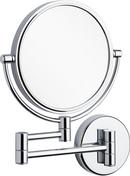 Double-Sided Wall Mount Lighted Makeup Mirror in  Satin Black 