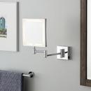 Double-Sided Wall Mount Lighted Makeup Mirror in  Chrome