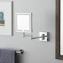 Double-Sided Wall Mount Lighted Makeup Mirror in  Chrome 