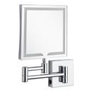 Double-Sided Wall Mount Lighted Makeup Mirror in  Chrome 