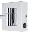 Double-Sided Wall Mount Lighted Makeup Mirror in  Chrome 