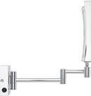 Double-Sided Wall Mount Lighted Makeup Mirror in  Chrome 