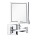 Double-Sided Wall Mount Lighted Makeup Mirror in  Chrome 