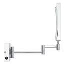 Double-Sided Wall Mount Lighted Makeup Mirror in  Chrome 