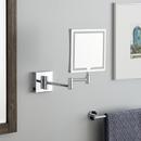 Double-Sided Wall Mount Lighted Makeup Mirror in  Chrome 