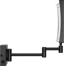 Double-Sided Wall Mount Lighted Makeup Mirror in  Chrome 