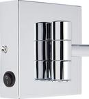 Double-Sided Wall Mount Lighted Makeup Mirror in  Chrome 