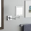 Double-Sided Wall Mount Lighted Makeup Mirror in  Chrome 