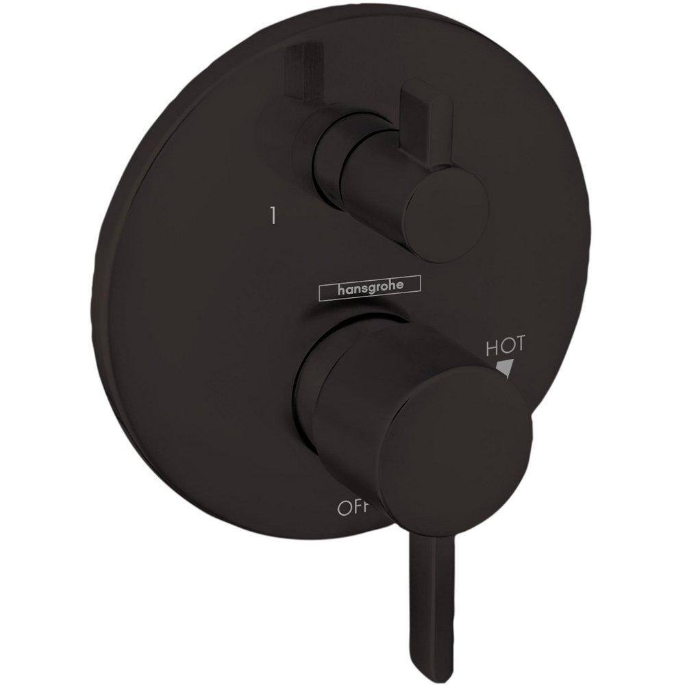 Hansgrohe Matte Black Two Handle Dual Function Bathtub & Shower Faucet (Trim Only) 