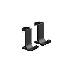 Wide Towel Hook in Matte Black - 2 Piece