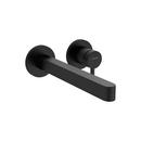 Single Handle Wall Mount Bathroom Sink Faucet in Matte Black