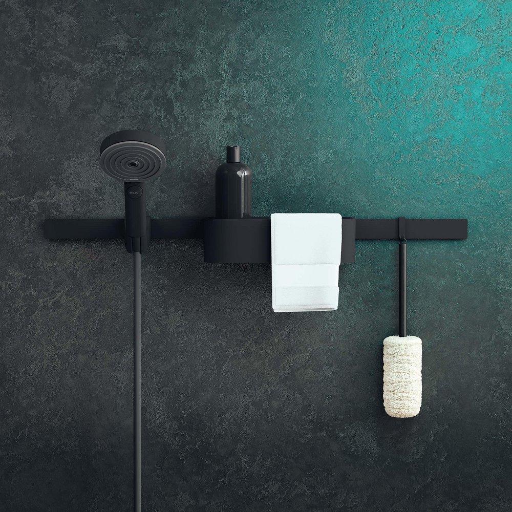 Hansgrohe Matte Black 77mm Push Slider 