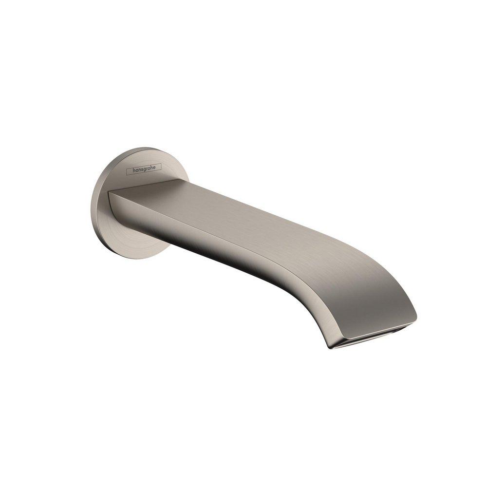 Hansgrohe Brushed Nickel 1/2 x 8-1/4 in. NPT Tub Spout 