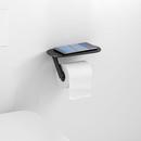 Hansgrohe Matte Black Wall Mount Toilet Tissue Holder 