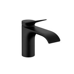 Single Handle Monoblock Bathroom Sink Faucet in Matte Black