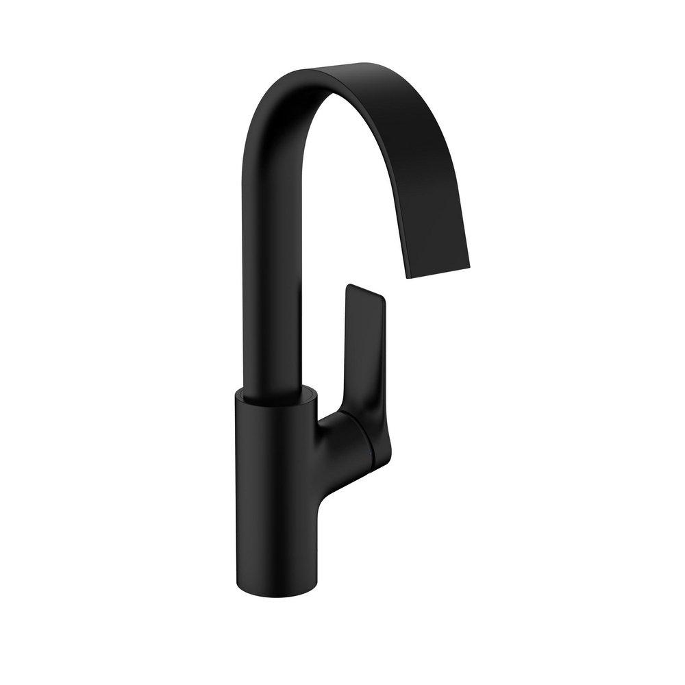 Hansgrohe Matte Black Single Handle Bathroom Sink Faucet 