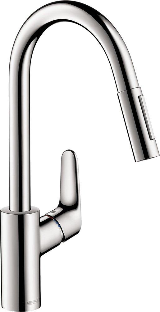 CCY LF FOCUS HIGHARC KITCHEN FAUCET 2-SPRAY PULL-DOWN 1.5 GPM IN CHROME 
