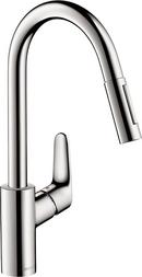 Single Handle Pull Down Kitchen Faucet in Chrome