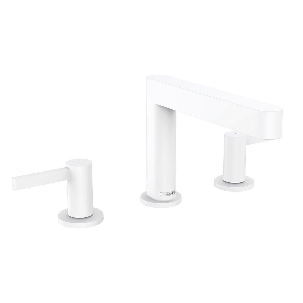 Hansgrohe Matte White Two Handle Widespread Bathroom Sink Faucet 