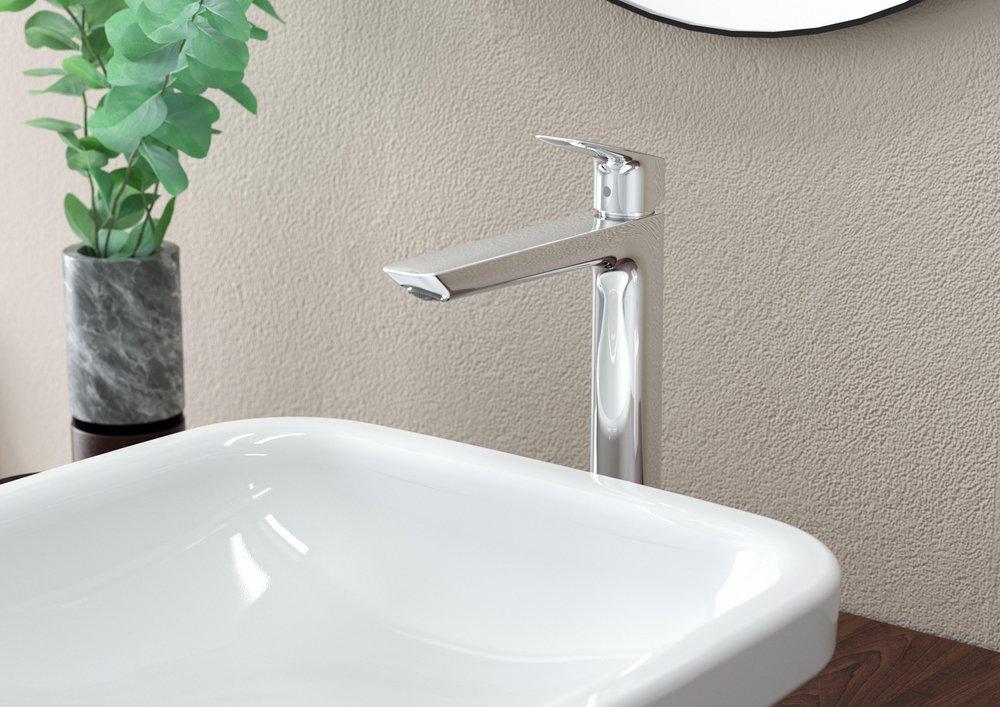 Hansgrohe Chrome Single Handle Bathroom Sink Faucet 