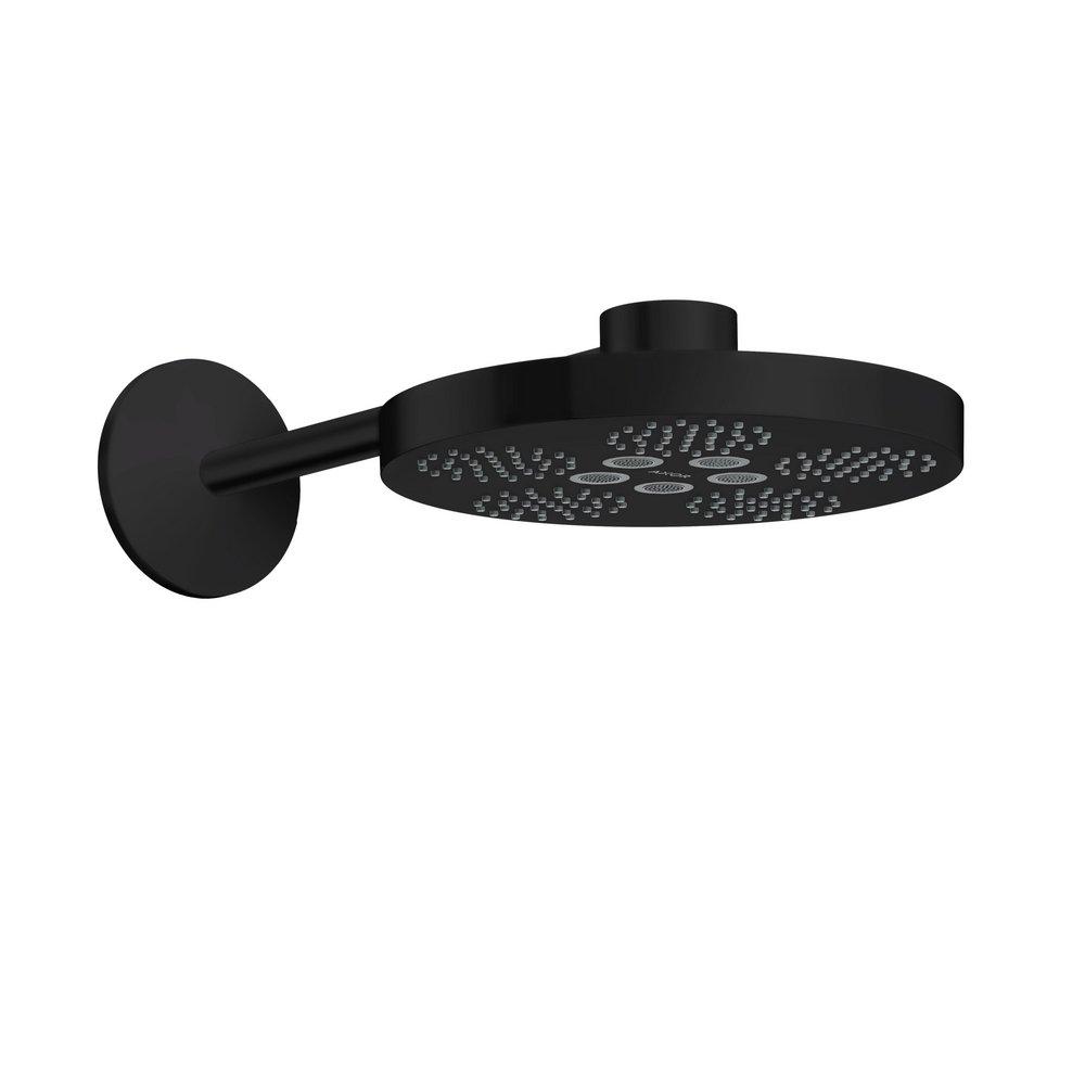 CCN AXOR ONE SHOWERHEAD 280 2-JET WITH SHOWERARM TRIM 2.5 GPM IN MATTE BLACK 