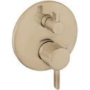 Two Handle Pressure Balancing Valve Trim in Brushed Bronze 
