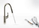 Single Handle Kitchen Faucet in Steel Optic 