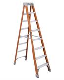 8 ft. Fiberglass Step Ladder Type IA 300-Pound Load Capacity