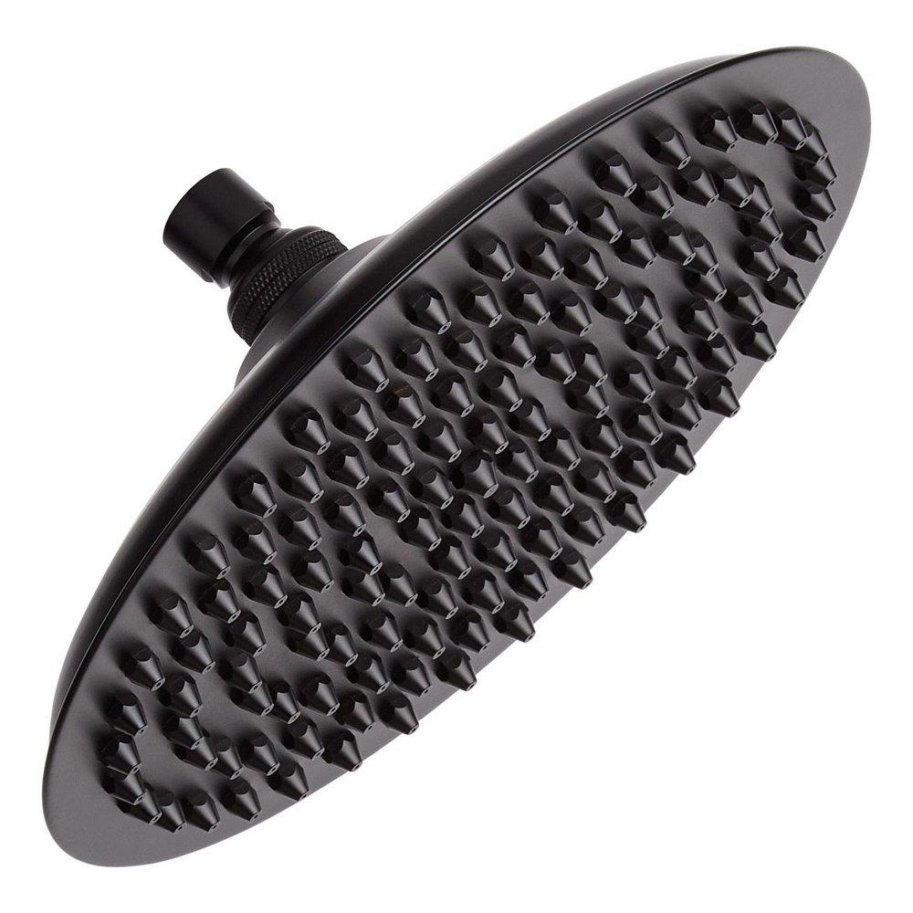 10 RAINFALL NOZZLE SHOWER HEAD MATTE BLACK 