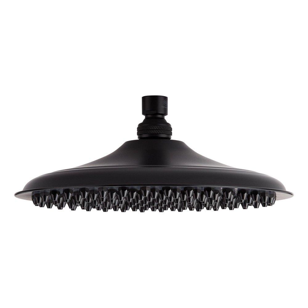 Signature Hardware Matte Black Single Function Showerhead 
