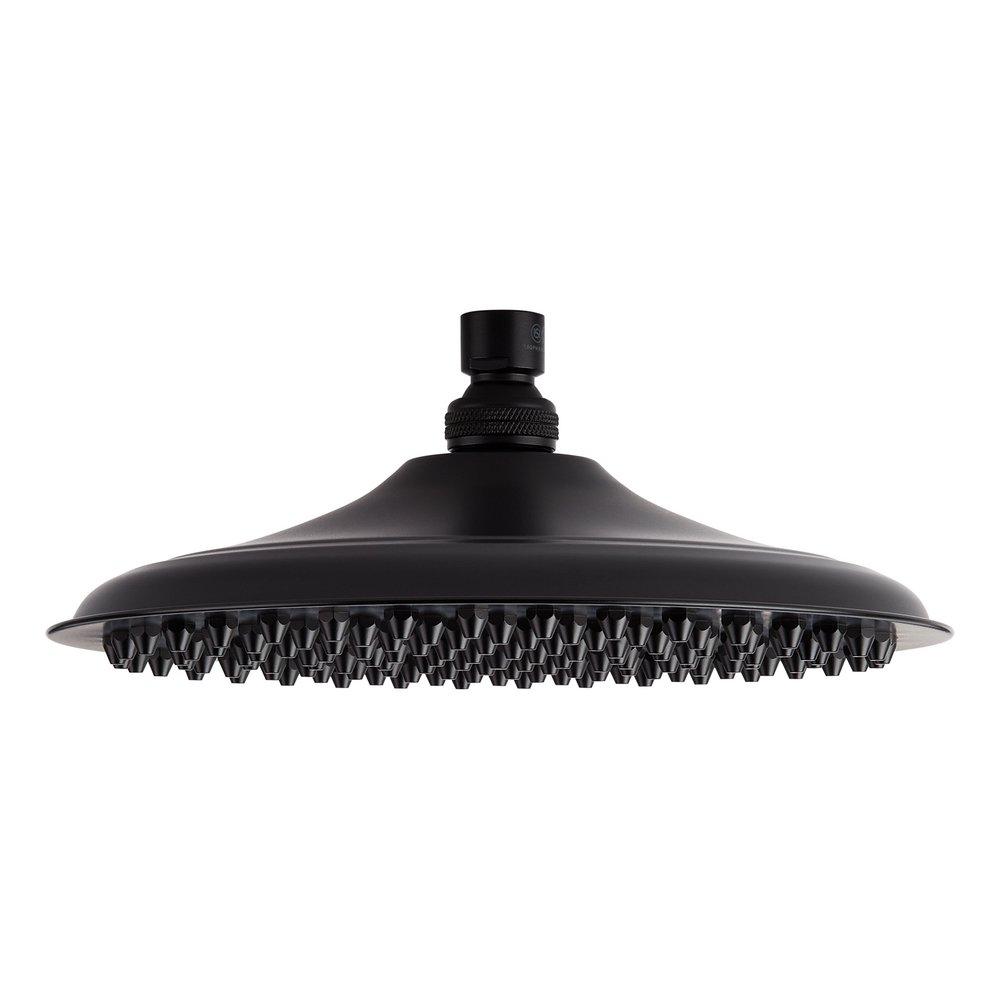 10 RAINFALL NOZZLE SHOWER HEAD MATTE BLACK 