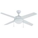 50 in. 4-Blade Indoor Ceiling Fan in White/White