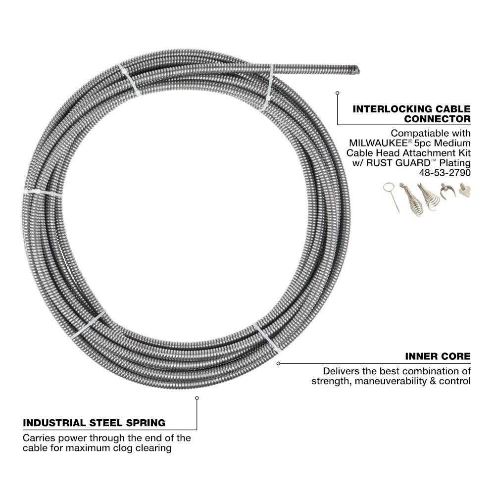3/8 in. x 75 ft. Inner Core Drum Cable 