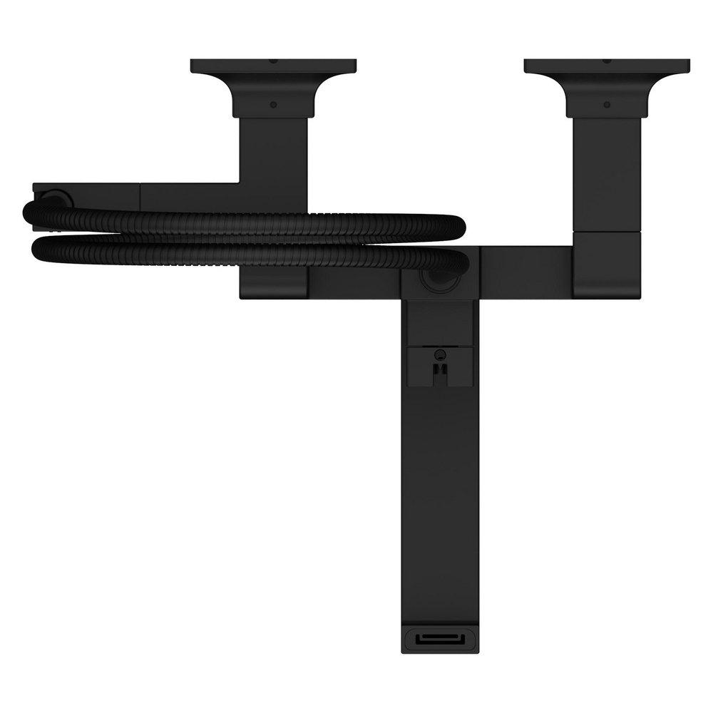Pfister Matte Black Wall Mount Filler (Trim Only) 